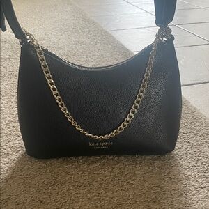 Kate Spade Black Textured Shoulder Bag